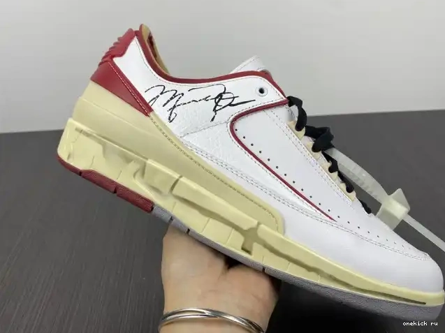 Rep Onekick Jordan SP Low Off-White Retro Red 2 White DJ4375-106 0414